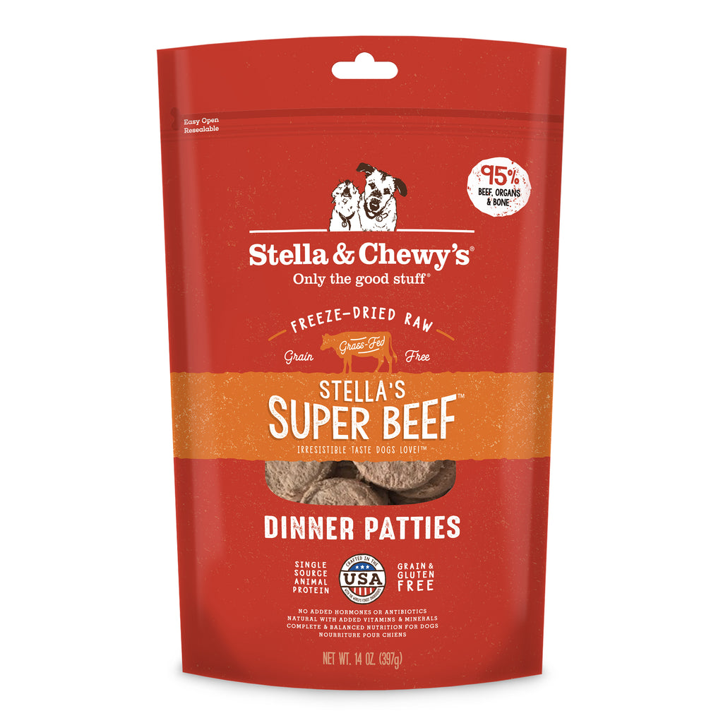 Stella & Chewy's Super Beef Freeze-Dried Dog Dinner Patties