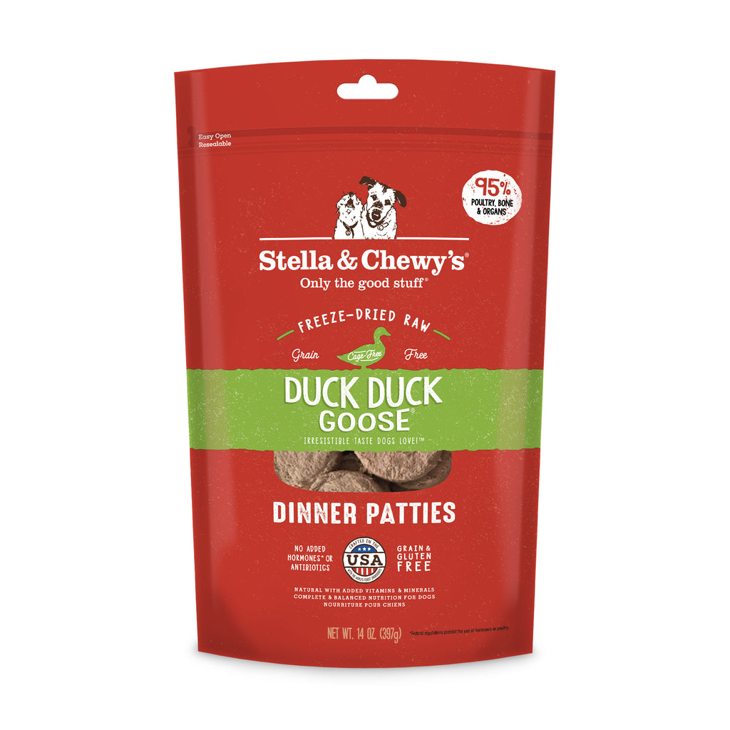 Stella & Chewy's Freeze-Dried Raw Dinner Patties - Duck Duck Goose | 2 sizes