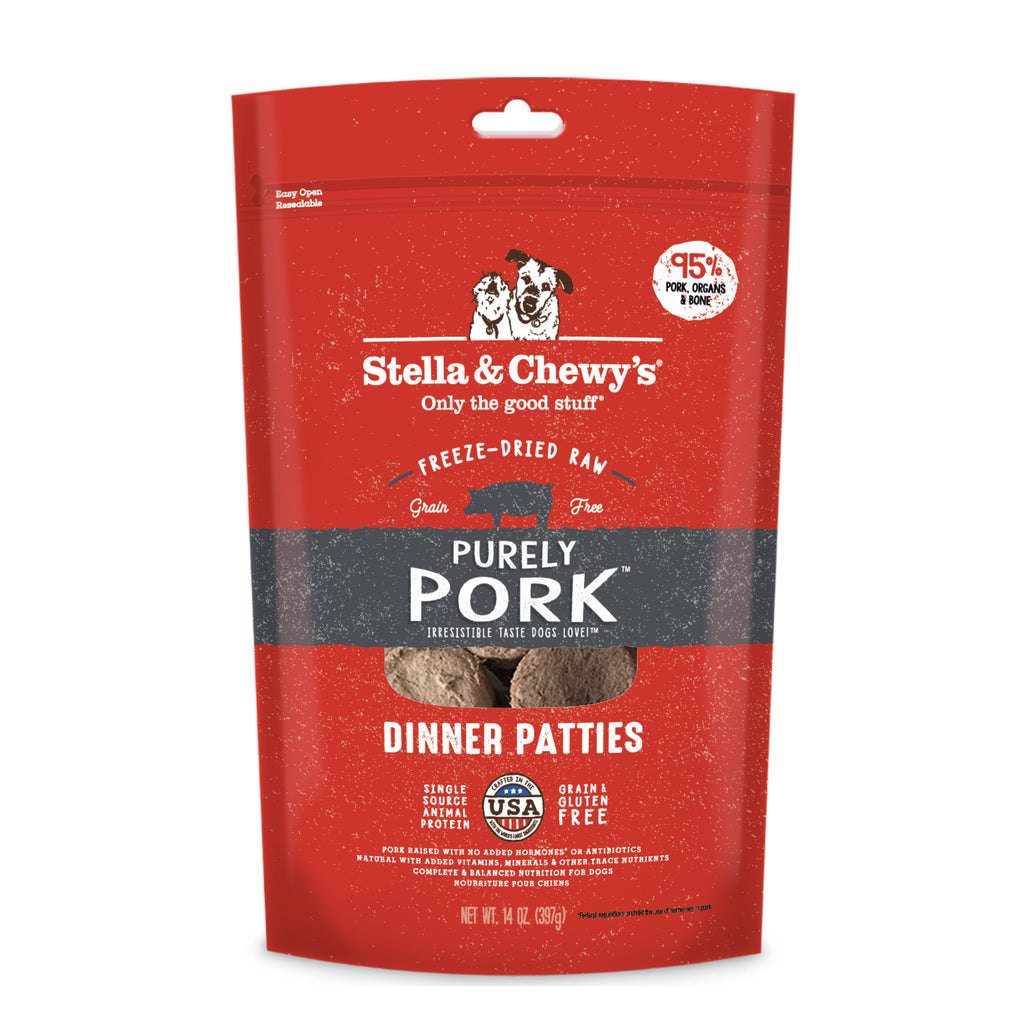 Stella & Chewy's Freeze Dried Dinner Patties 14oz - Purely Pork