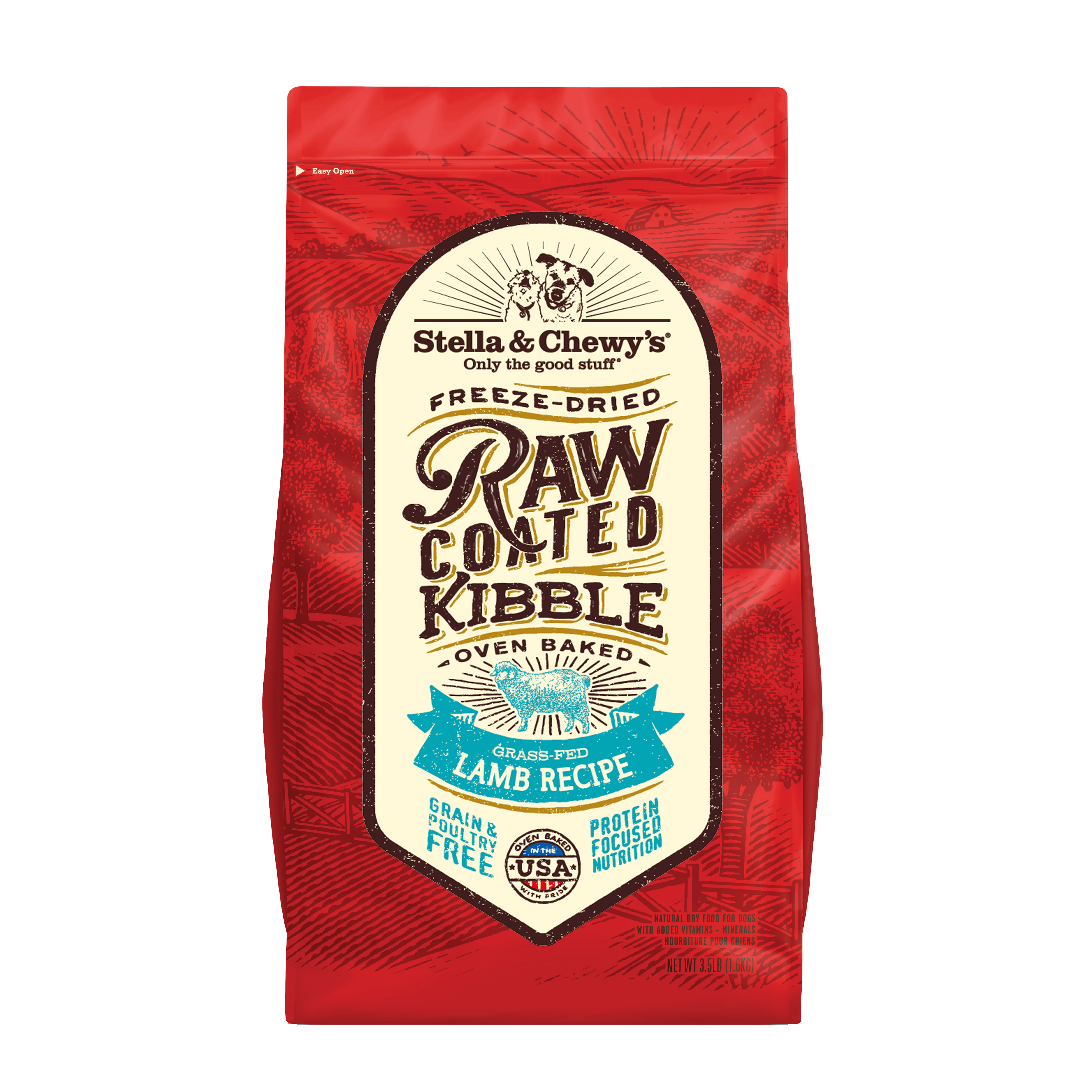 Stella & Chewy's Freeze-Dried Raw Coated Kibble Grain-Free Dry Dog Food 3.5lb | 7 recipes