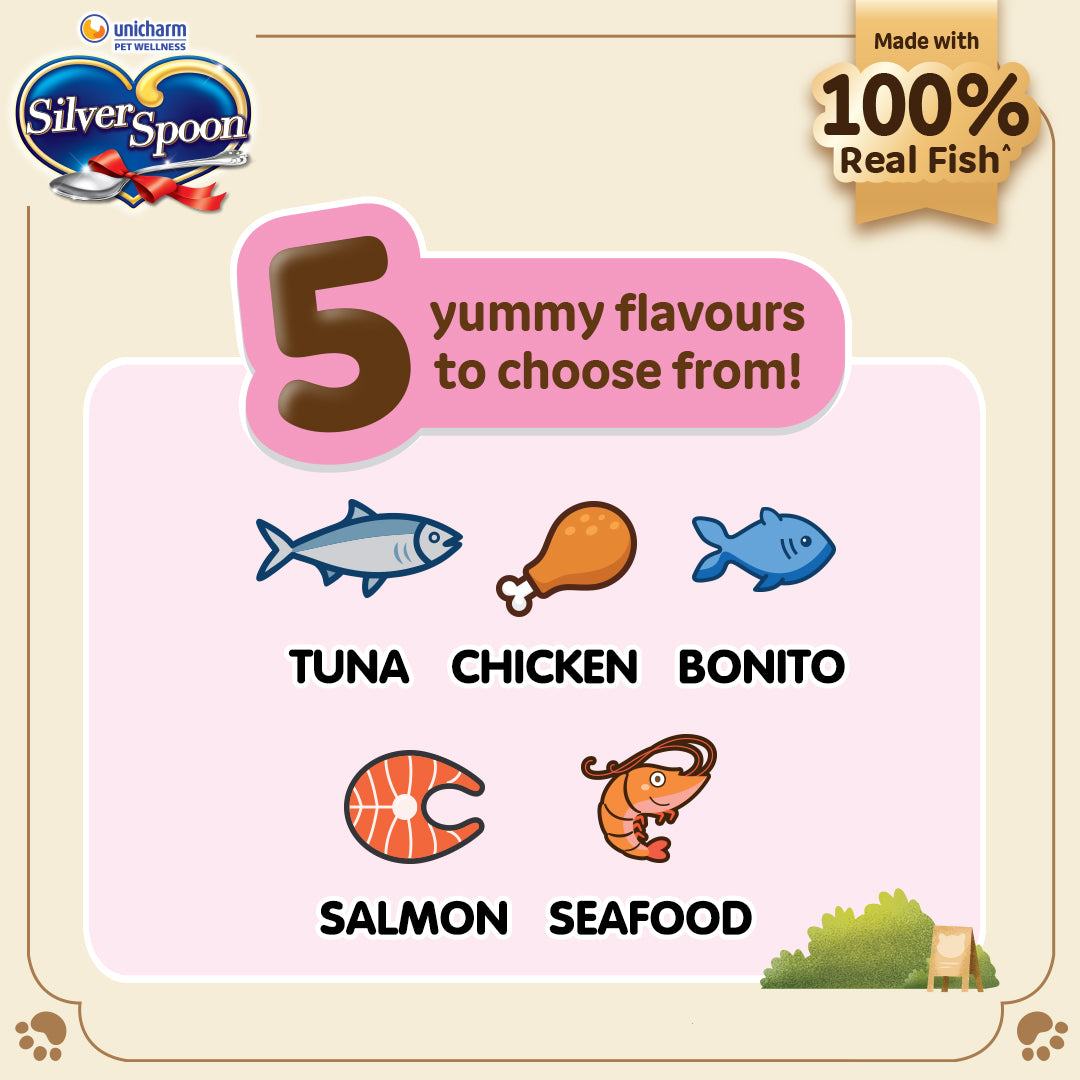 [NEW] Unicharm Silver Spoon Cat Treats - 6 Flavours