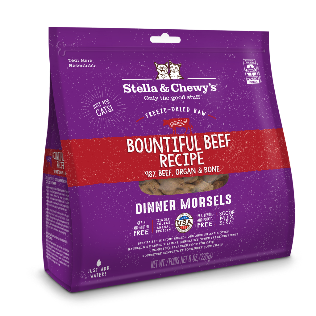 Stella & Chewy's Freeze-Dried Cat Dinner Morsels - Bountiful Beef - 2 sizes