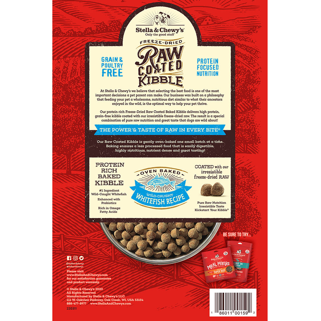 Stella & Chewy's Freeze-Dried Raw Coated Kibble Grain-Free Dry Dog Food 3.5lb | 7 recipes