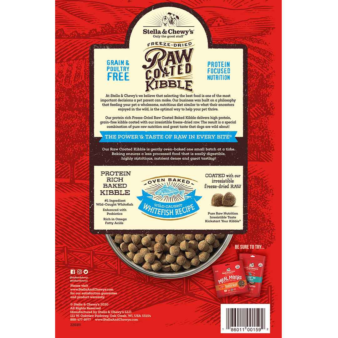 Stella & Chewy's Freeze-Dried Raw Coated Kibble Grain-Free Dry Dog Food 3.5lb | 7 recipes