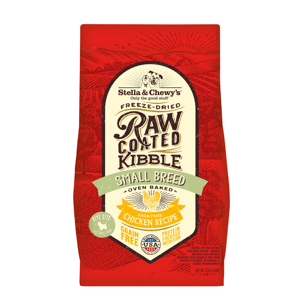 Stella & Chewy's Raw Coated Small Breed (Chicken) Grain Free Dry Dog Food 3.5lb 1.6kg