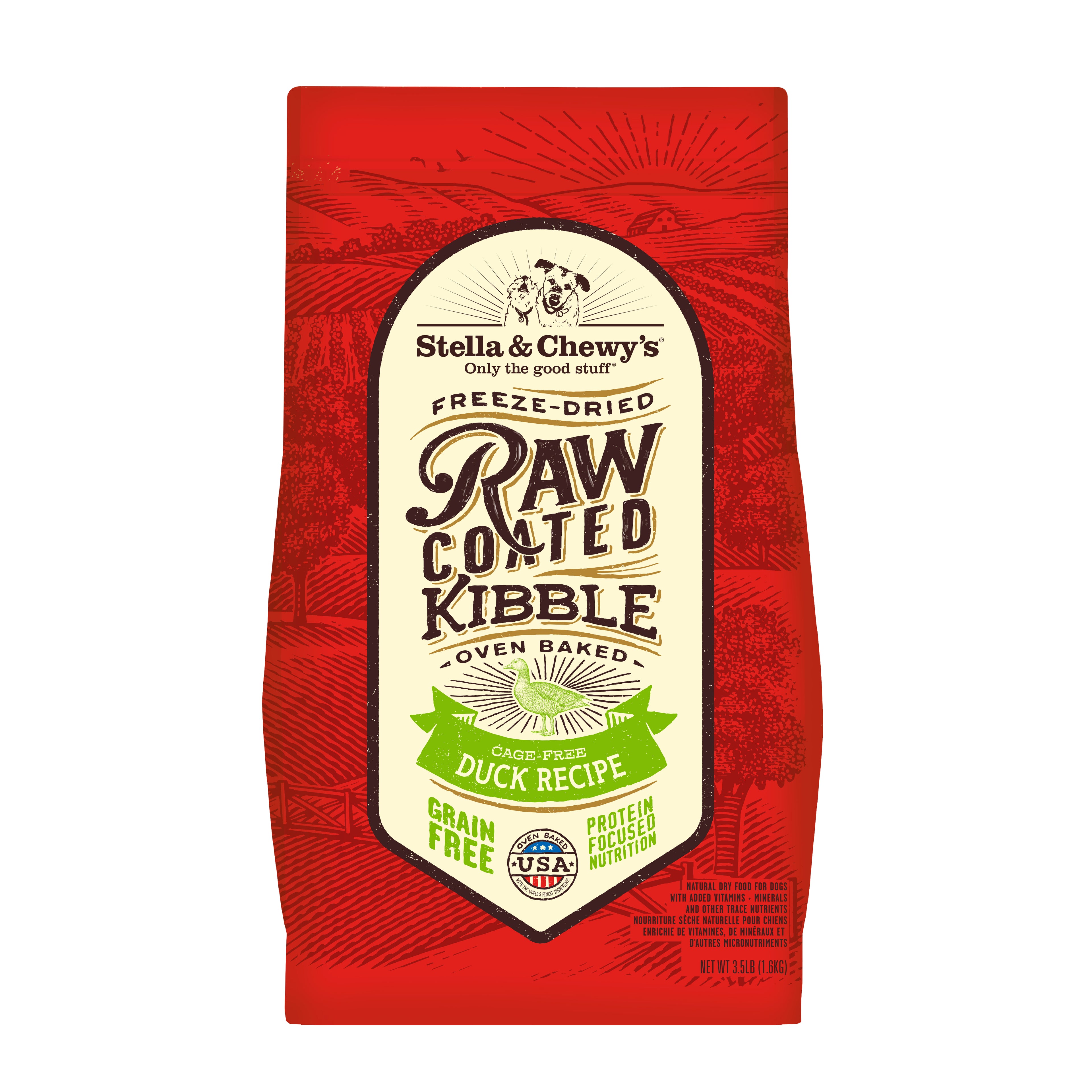 Stella & Chewy's Freeze-Dried Raw Coated Kibble Grain-Free Dry Dog Food 3.5lb | 7 recipes