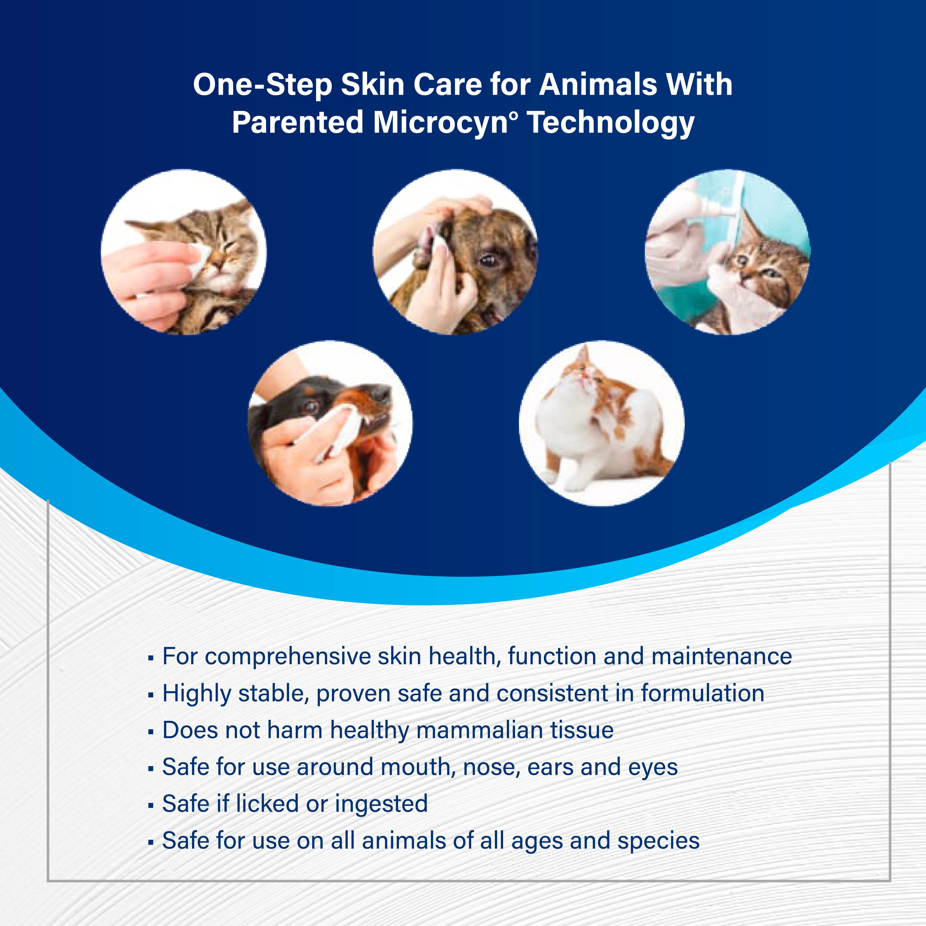 MicrocynAH Ear Rinse Wash For Dogs & Cats 3oz 100ml