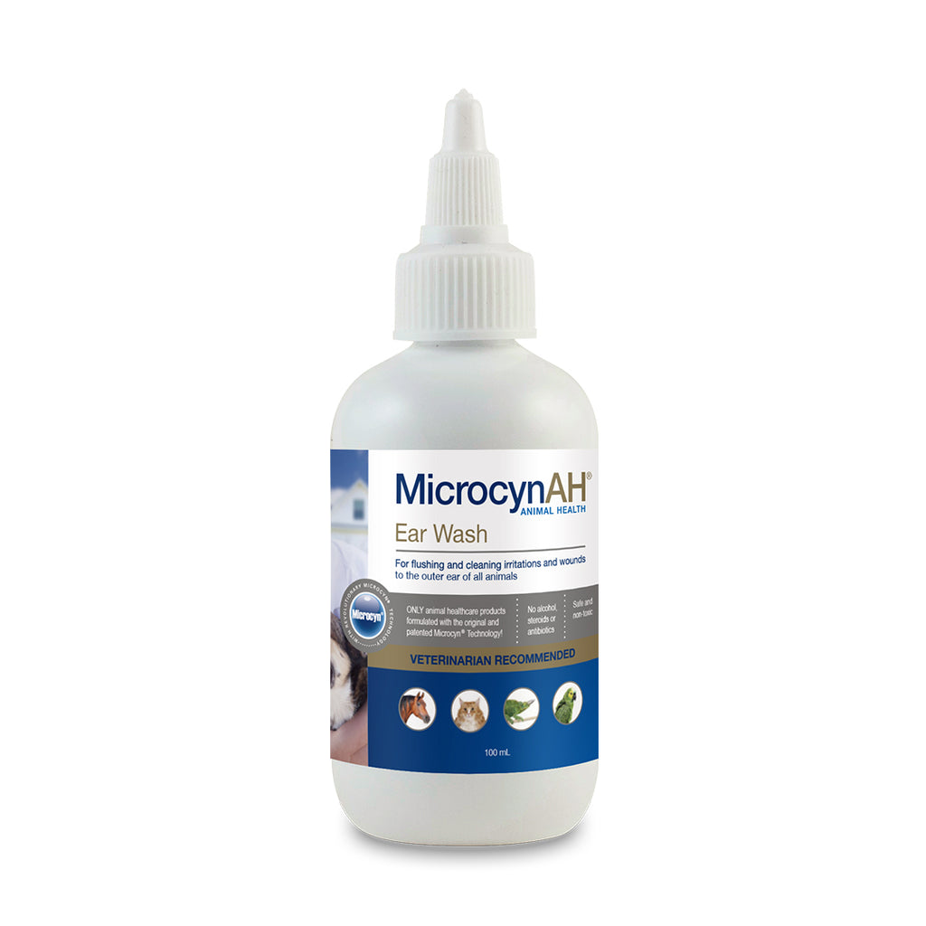 MicrocynAH Ear Rinse Wash For Dogs & Cats 3oz 100ml