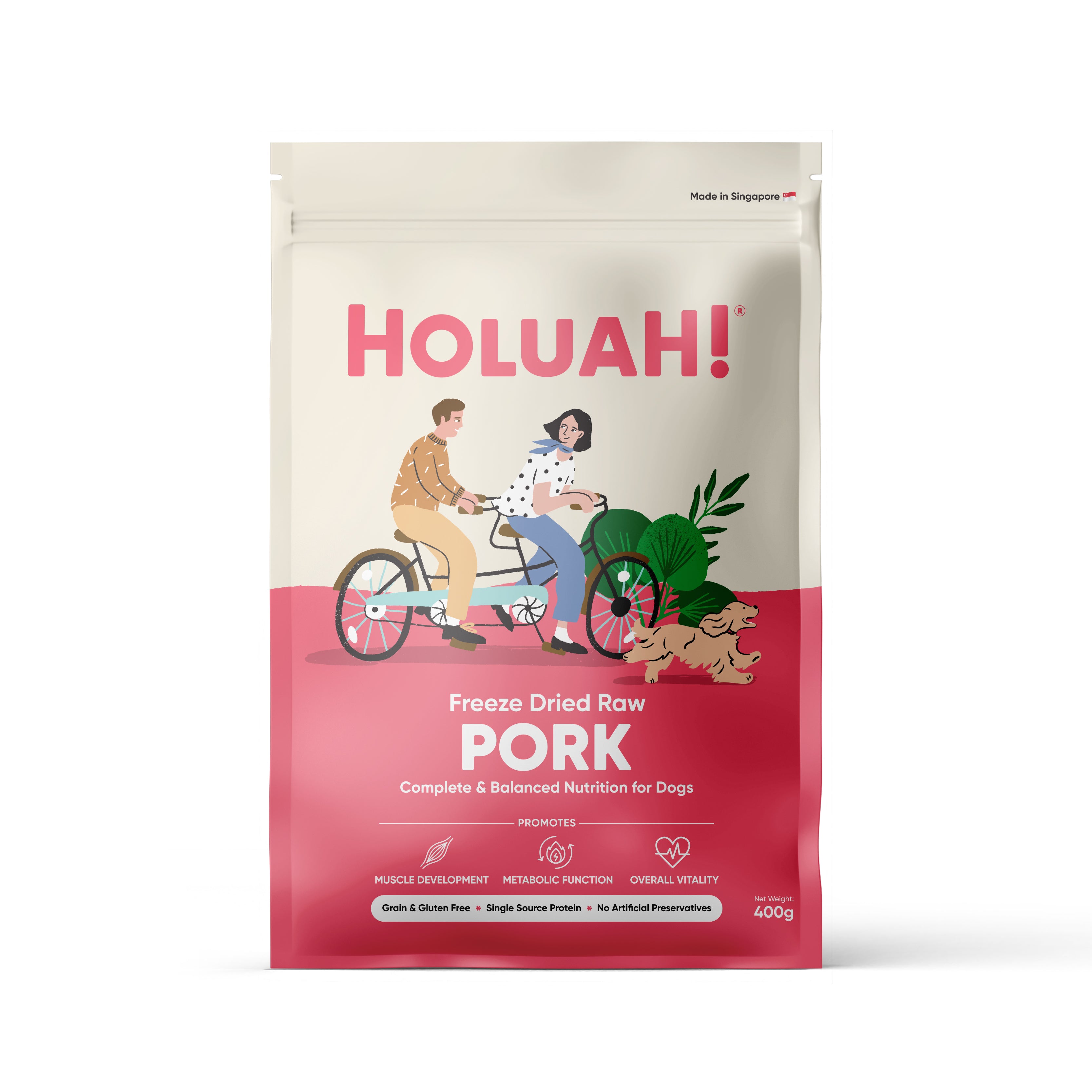 Holuah! Complete & Balanced Freeze Dried Raw Dog Food - 4 recipes