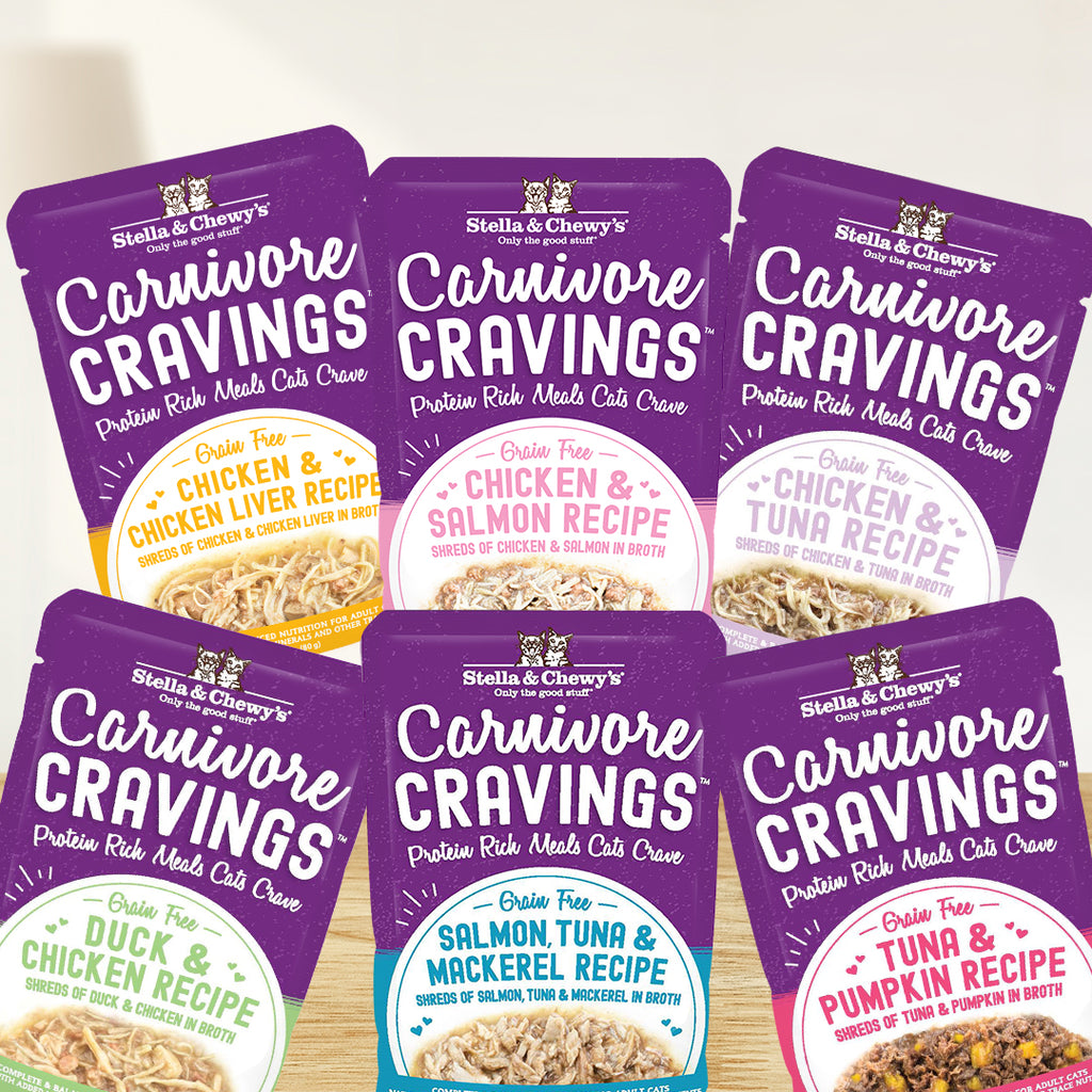 Stella & Chewy's Carnivore Cravings Pouch 50g Wet Cat Food | 6 recipes