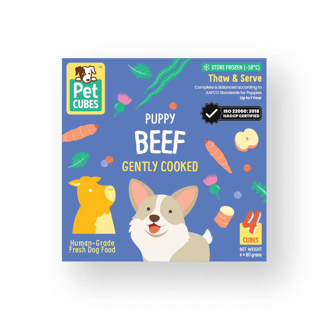 ISO 22000 2018 haccp certified. aafco standard for puppies up to 1 year.