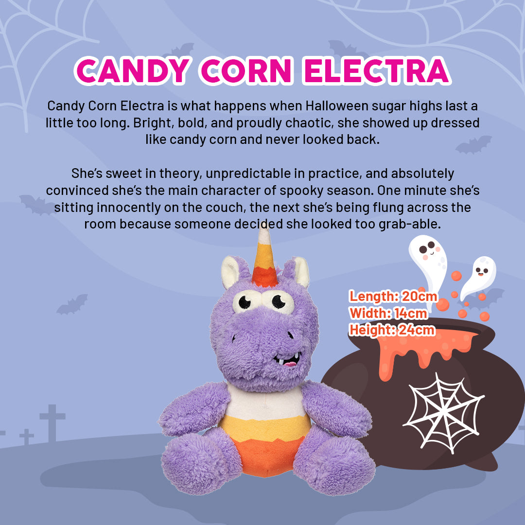 15% OFF: FuzzYard Dog Squeaky Plush Toy Halloween - Candy Corn Electra