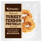AFreschi Natural Turkey Tendon Pretzel Dog Treat Chew - Small (S)