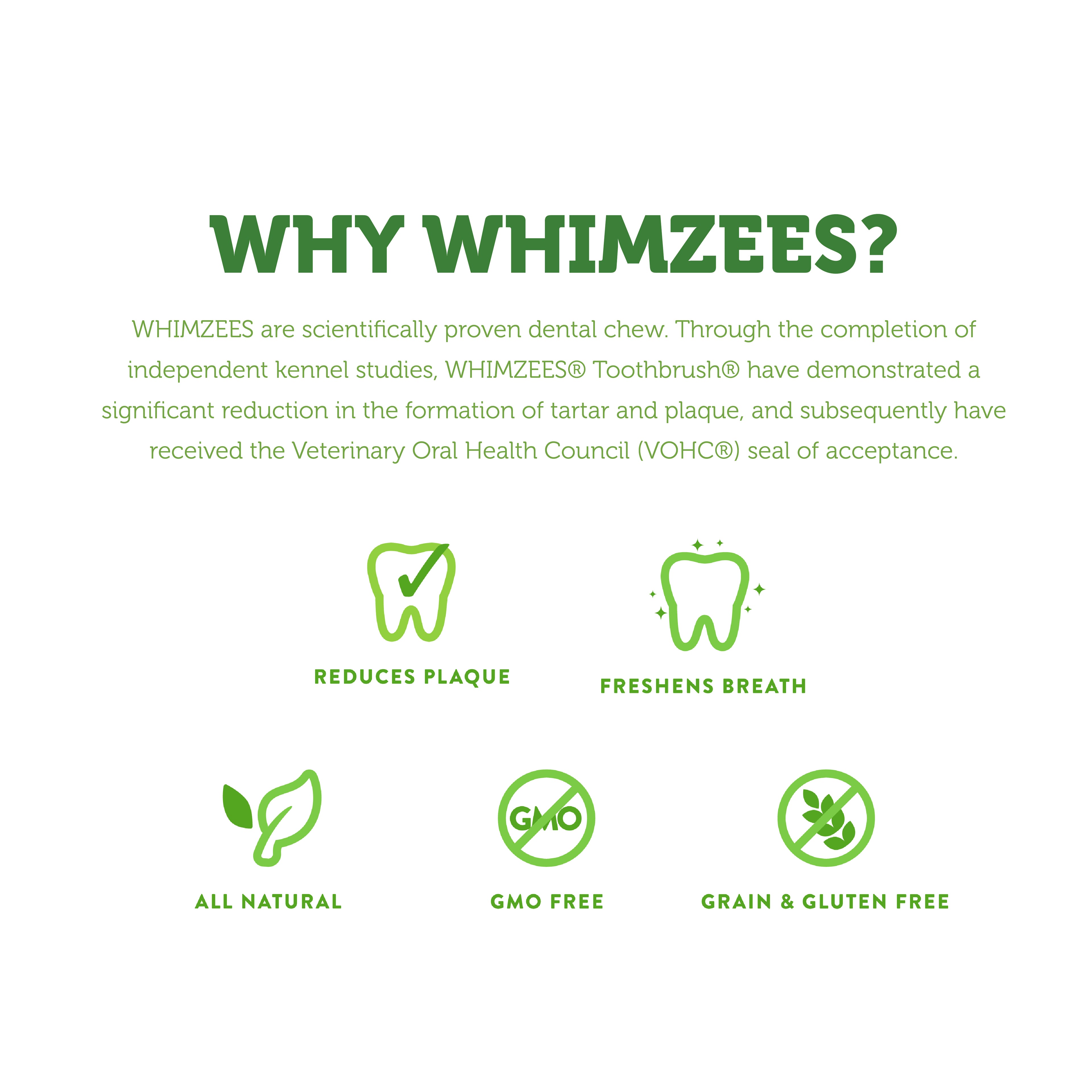Bundle Deal: Value Bag Whimzees Dental Chew Natural Grain-Free Dental Dog Treats - Toothbrush, Stix, Alligator, Hedgehog, Antler, Soft