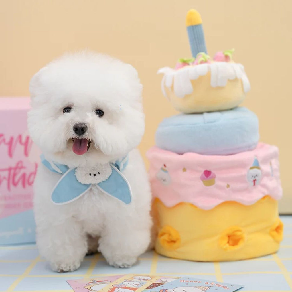 Cotties & Co x Raisingwell Birthday Cake Snuffle Enrichment Dog Toy | Happy Barkday Gift