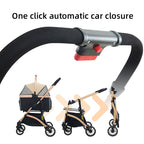 Pet Stroller Coffee Model  Detachable and Foldable Pet Pram for Dogs and Cats