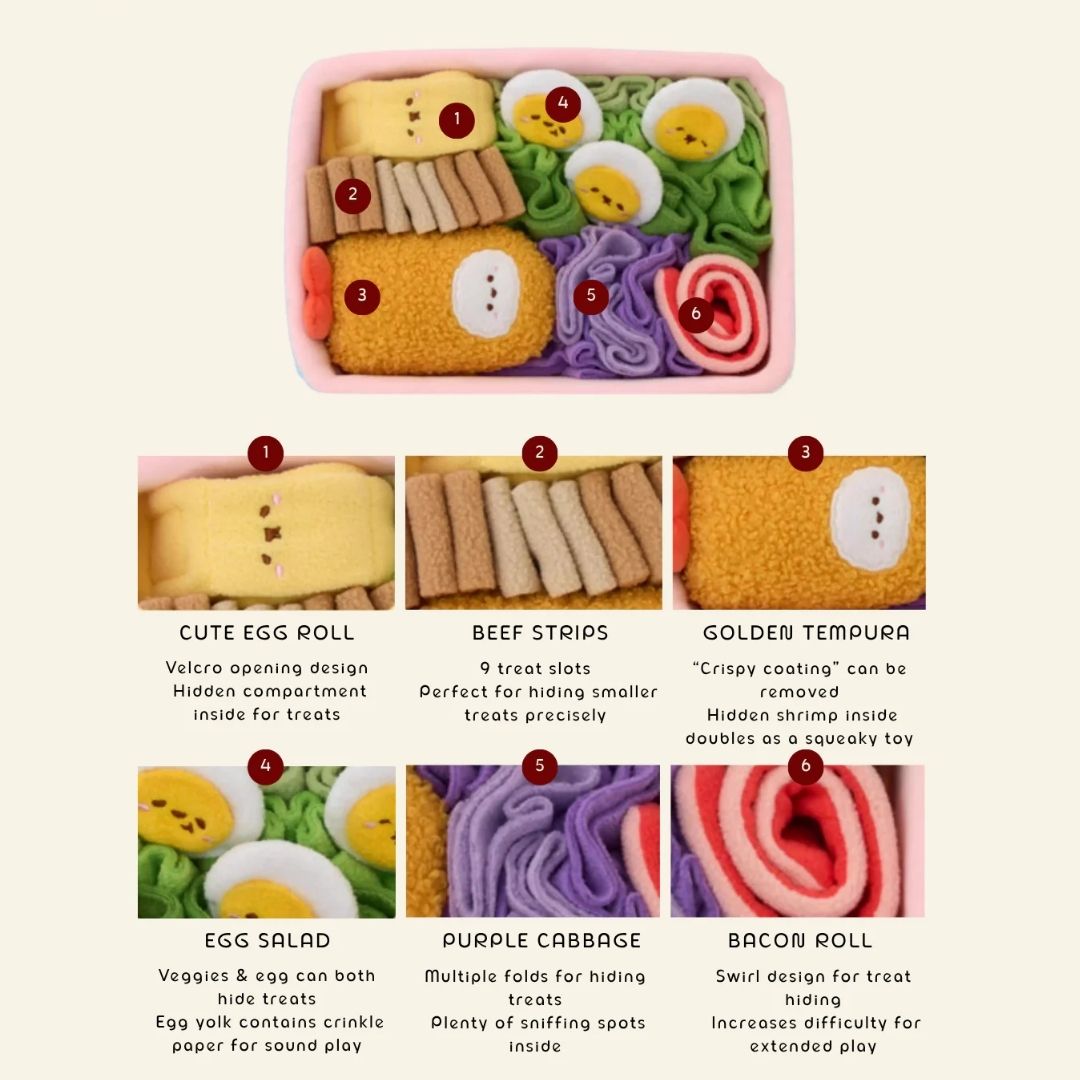 Cotties & Co Snuffle Lunch Box Toy for Dogs and Cats | Interactive Nosework