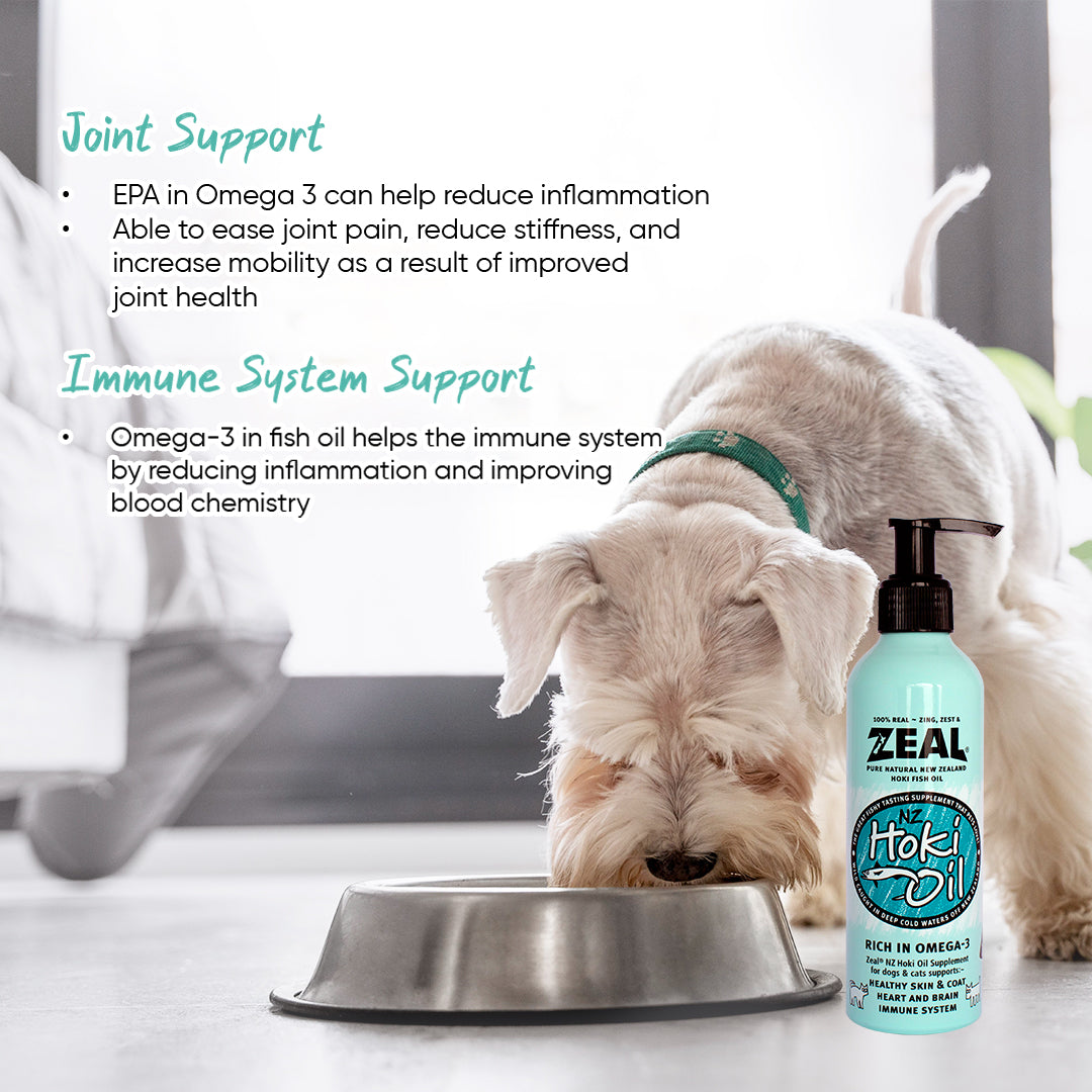 Zeal Hoki Fish Oil Cat Dog Supplement Joint and Immune Support - Waku Waku Pets. 
