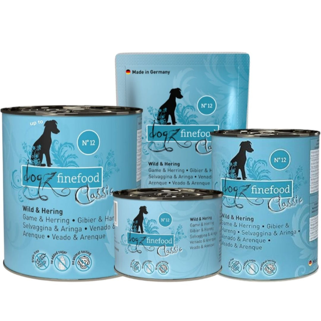 Dogz Finefood Classic - No.12 Game & Herring Wet Dog Food | 4 sizes