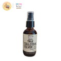 dom and cleo true colloidal silver spray in a dark glass bottle for pets