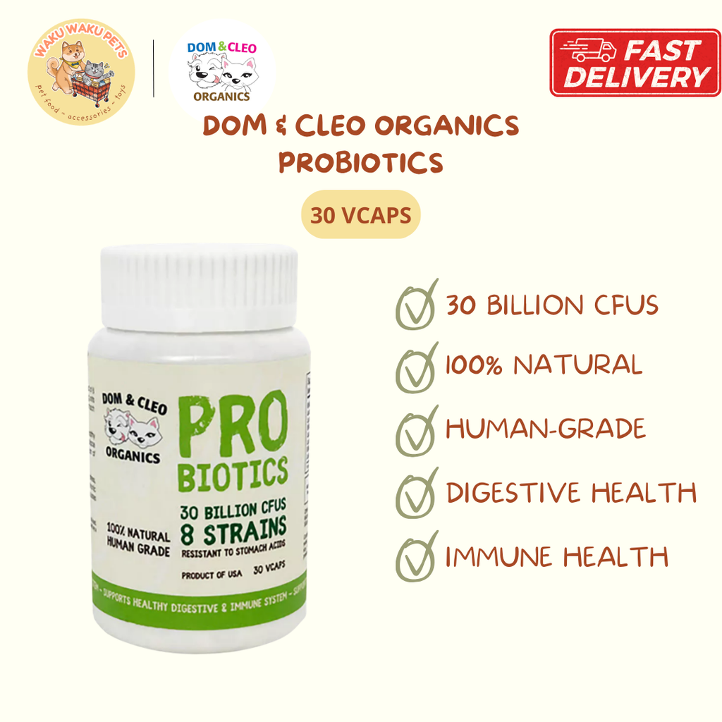 Dom & Cleo Probiotics Supplement (30 Vcaps)