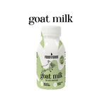 a small bottle of goat milk for pets on a white background