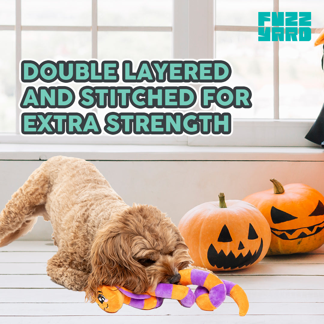 15% OFF: FuzzYard Dog Squeaky Plush Toy Halloween - Candy Corn Electra