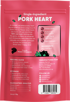 Holuah Freeze Dried Pork Heart Treat for Dogs and Cats