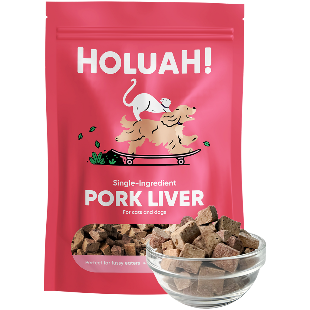 Holuah Freeze Dried Pork Liver Treat for Dogs and Cats