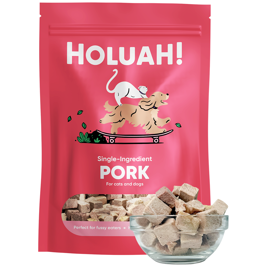 Holuah Freeze Dried Pork Treat for Cats and Dogs
