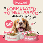 grain free dog food freeze dried meal and topper. aafco standard