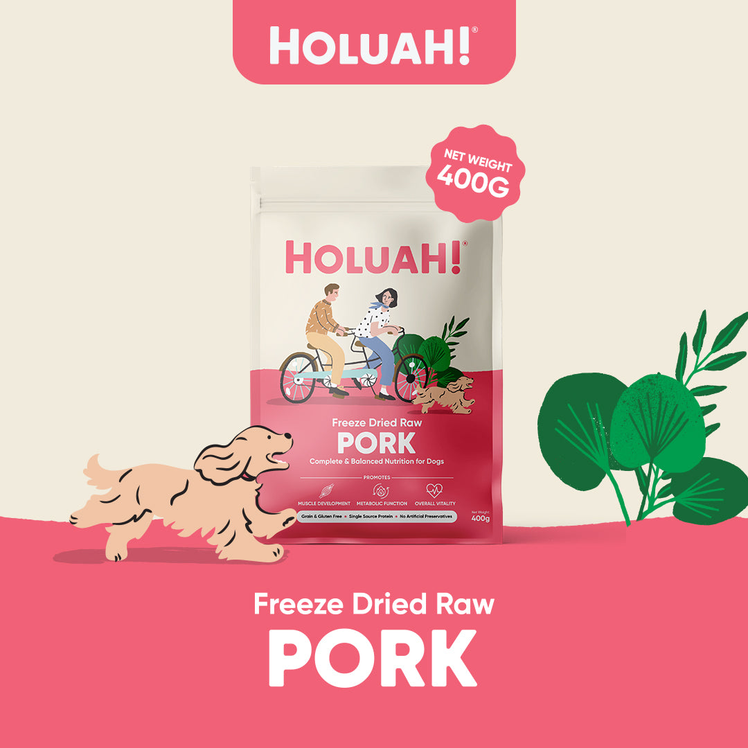 Holuah! Complete & Balanced Freeze Dried Raw Dog Food - 4 recipes
