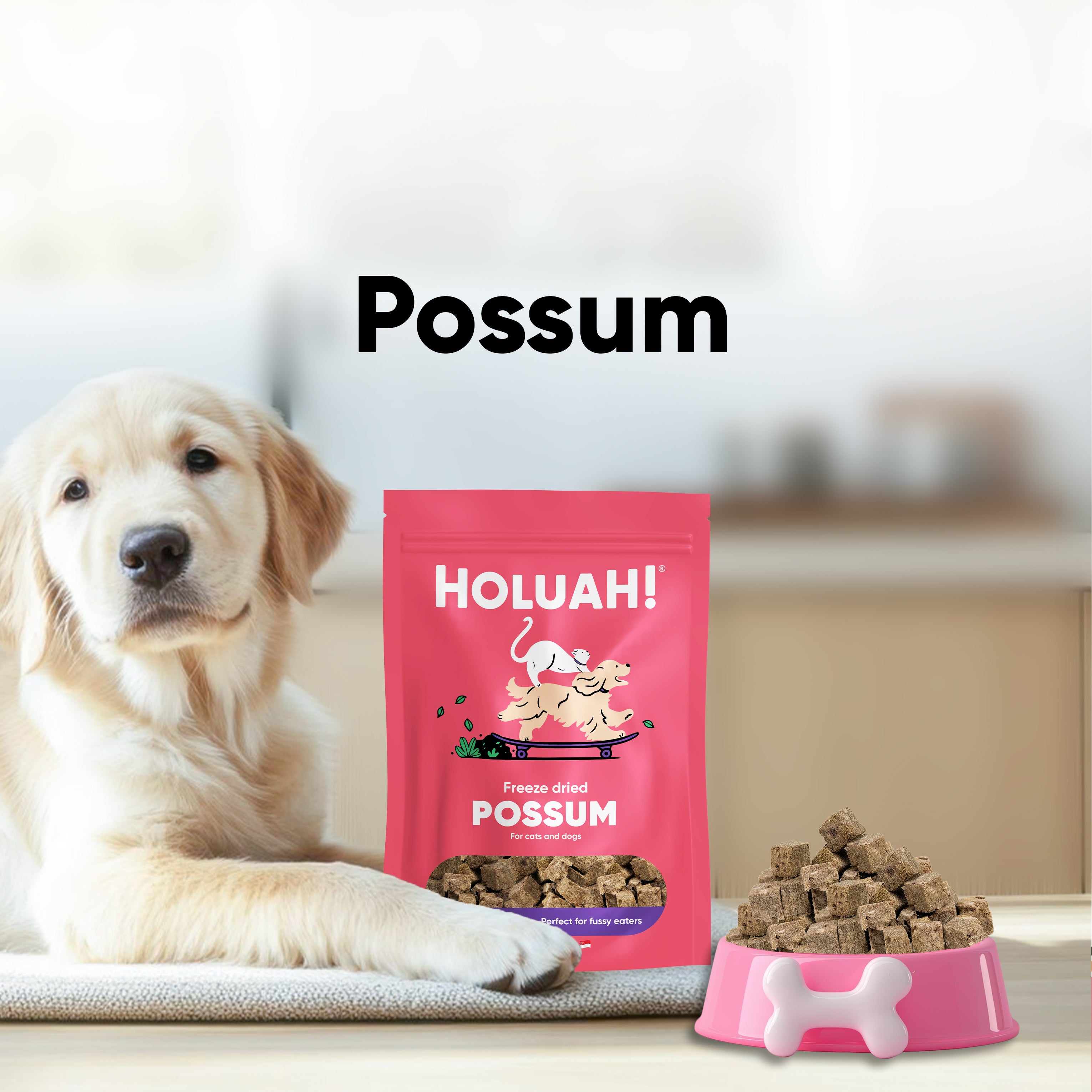 Holuah Freeze Dried Pork Heart Treat for Dogs and Cats