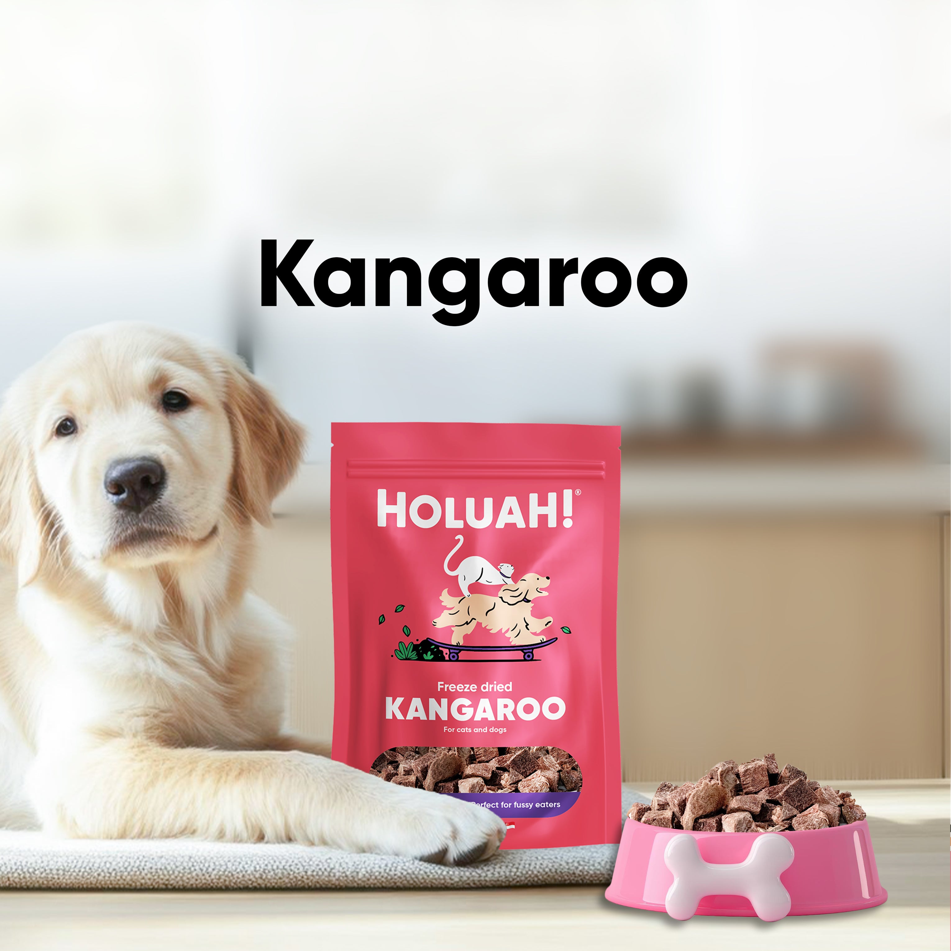 Holuah Freeze Dried Pork Heart Treat for Dogs and Cats