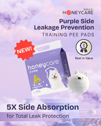 pee pad with 5 times side absorption for total leak protection