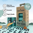 Care For The Good ECO friendly Unscented Poop Bags - Waku Waku Pets.
