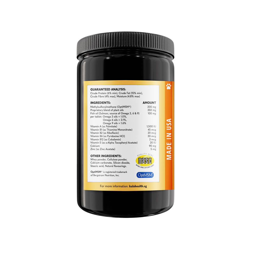Kala Health Dermatrix Skin & Coat for Dogs and Cats 180 Tablets