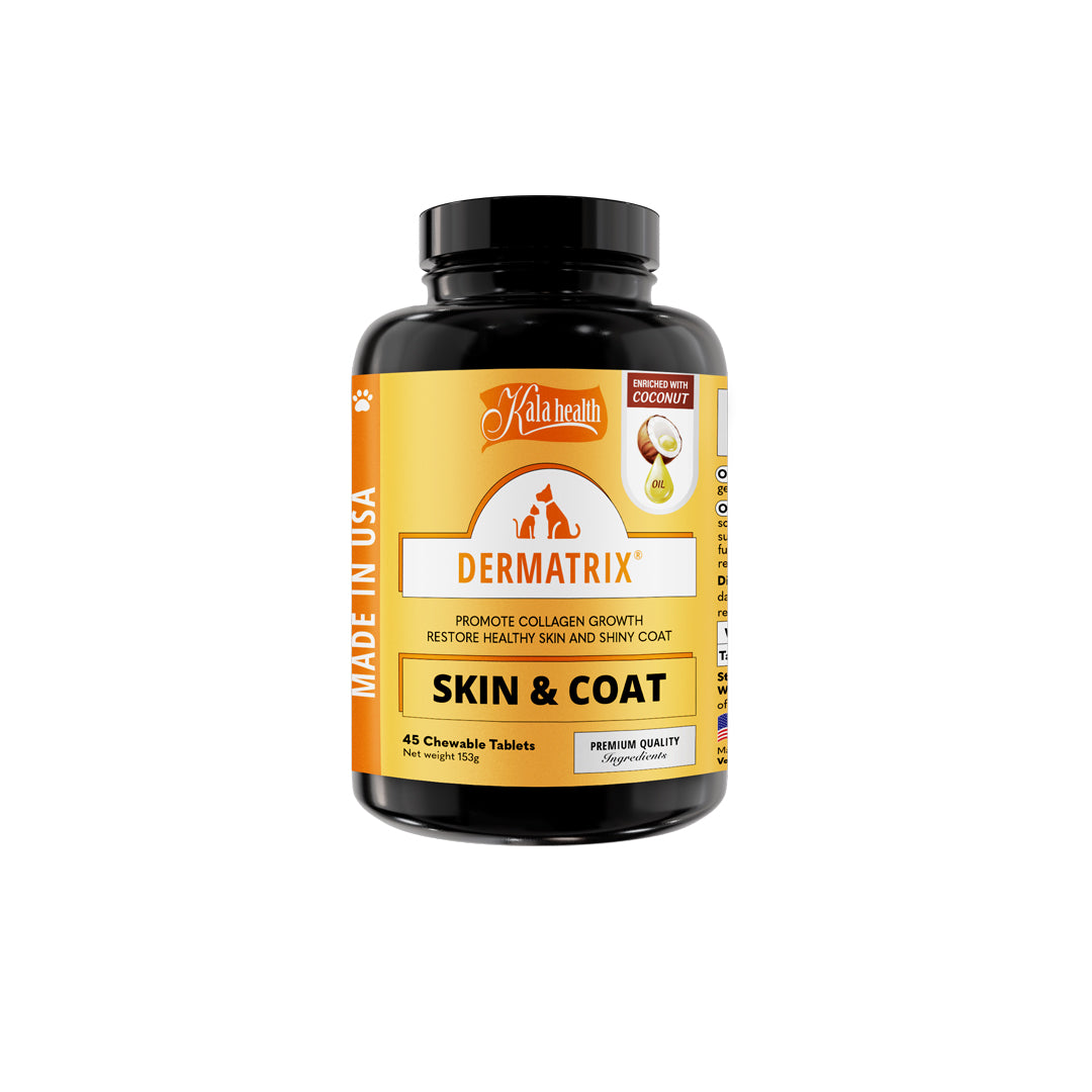 Kala Health Dermatrix Skin & Coat for Dogs and Cats 45 tablets