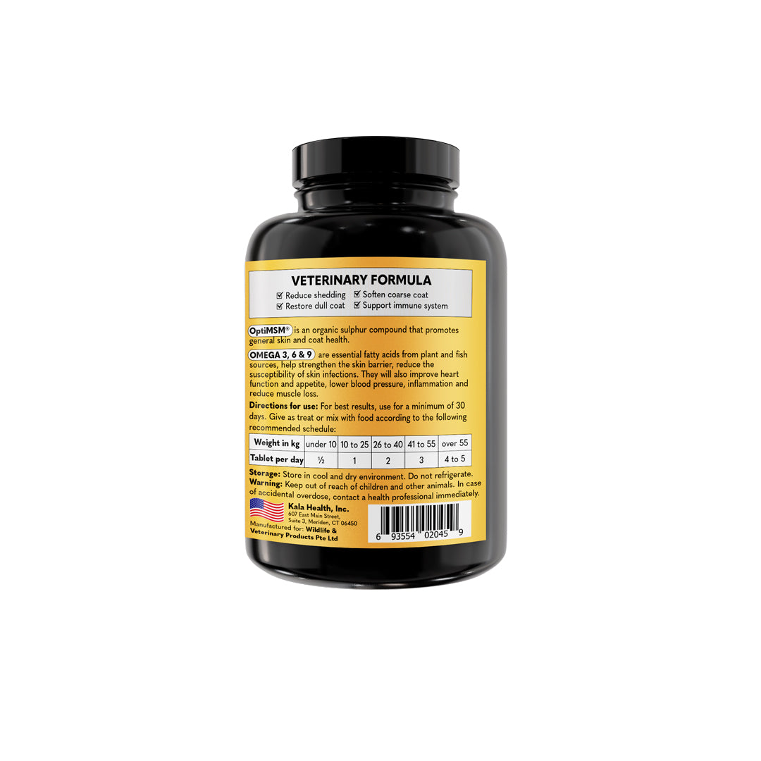 Kala Health Dermatrix Skin & Coat for Dogs and Cats 45 tablets
