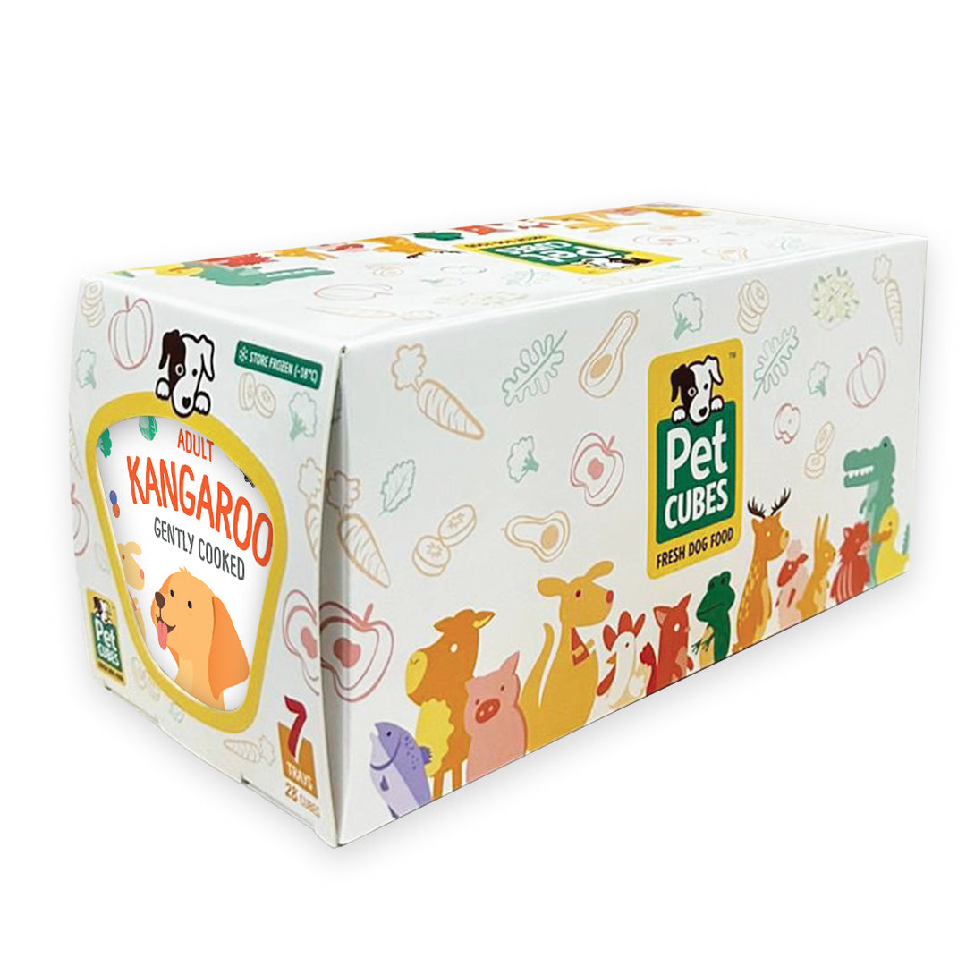 PetCubes Gently Cooked Dog Food - Kangaroo 2.24 KG