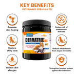 Kala Health Dermatrix Plus Powder Skin & Coat for Red, Itchy Skin Dog Cat