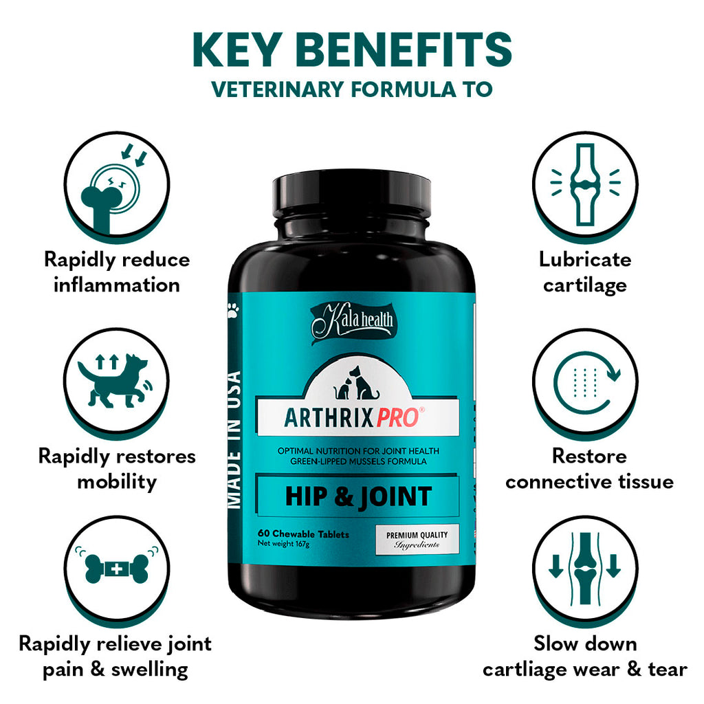 Kala Health Arthrix Pro (HIP & JOINT) Joint Supplement for Dogs & Cats  | 2 sizes