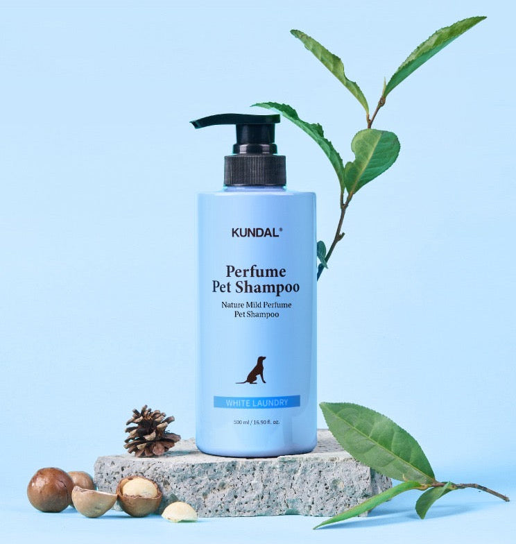 Korea KUNDAL Perfume Dog Shampoo White Laundry Mild Scent - Waku Waku Pets.