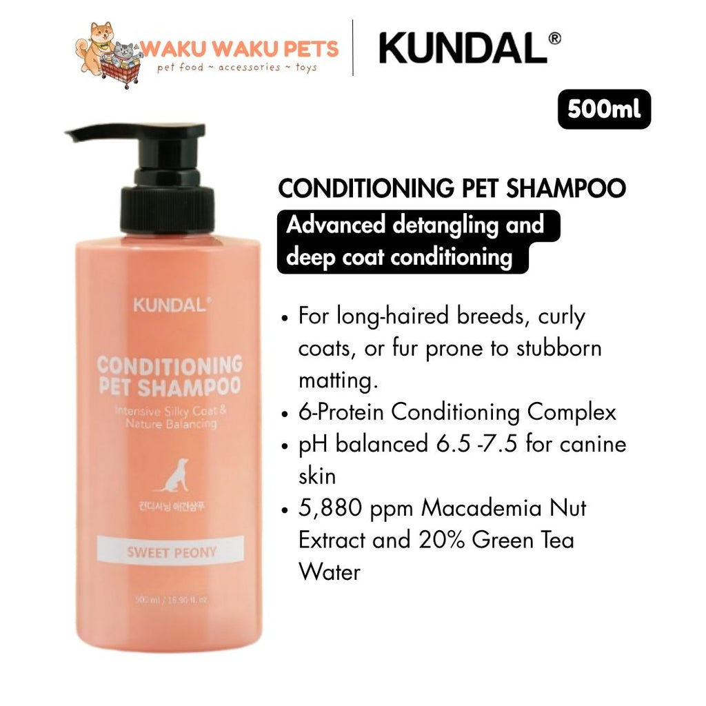 KUNDAL Korean Dog Shampoo Intensive Conditioning - Sweet Peony 500ml