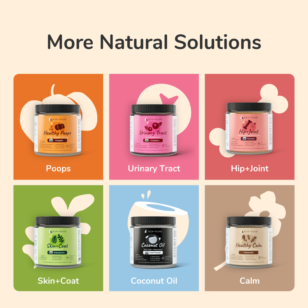 Kin +Kind Organic Healthy Poops Supplement for Dogs & Cats - 2 sizes