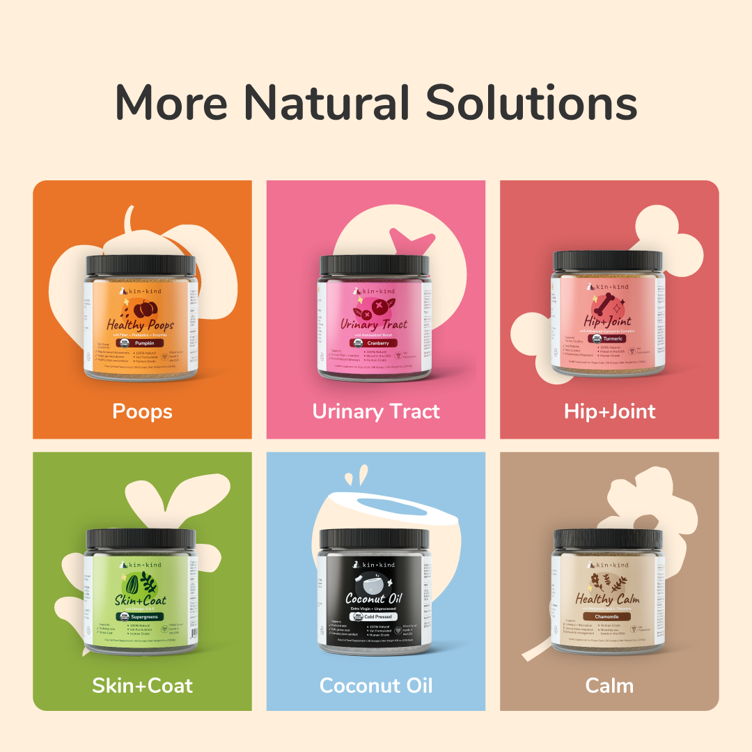 Kin + Kind Skin+Coat Supplement for Dogs & Cats - 2 sizes