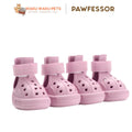 Pawfessor Breathable Sandals Dog Boots with Non-Slip Soles and Adjustable Velcro Straps Reflective - Pink