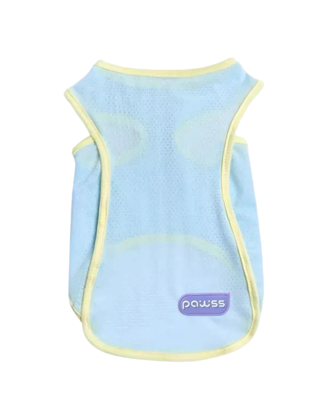 pawss lightweight breathable pet vest in pastel blue