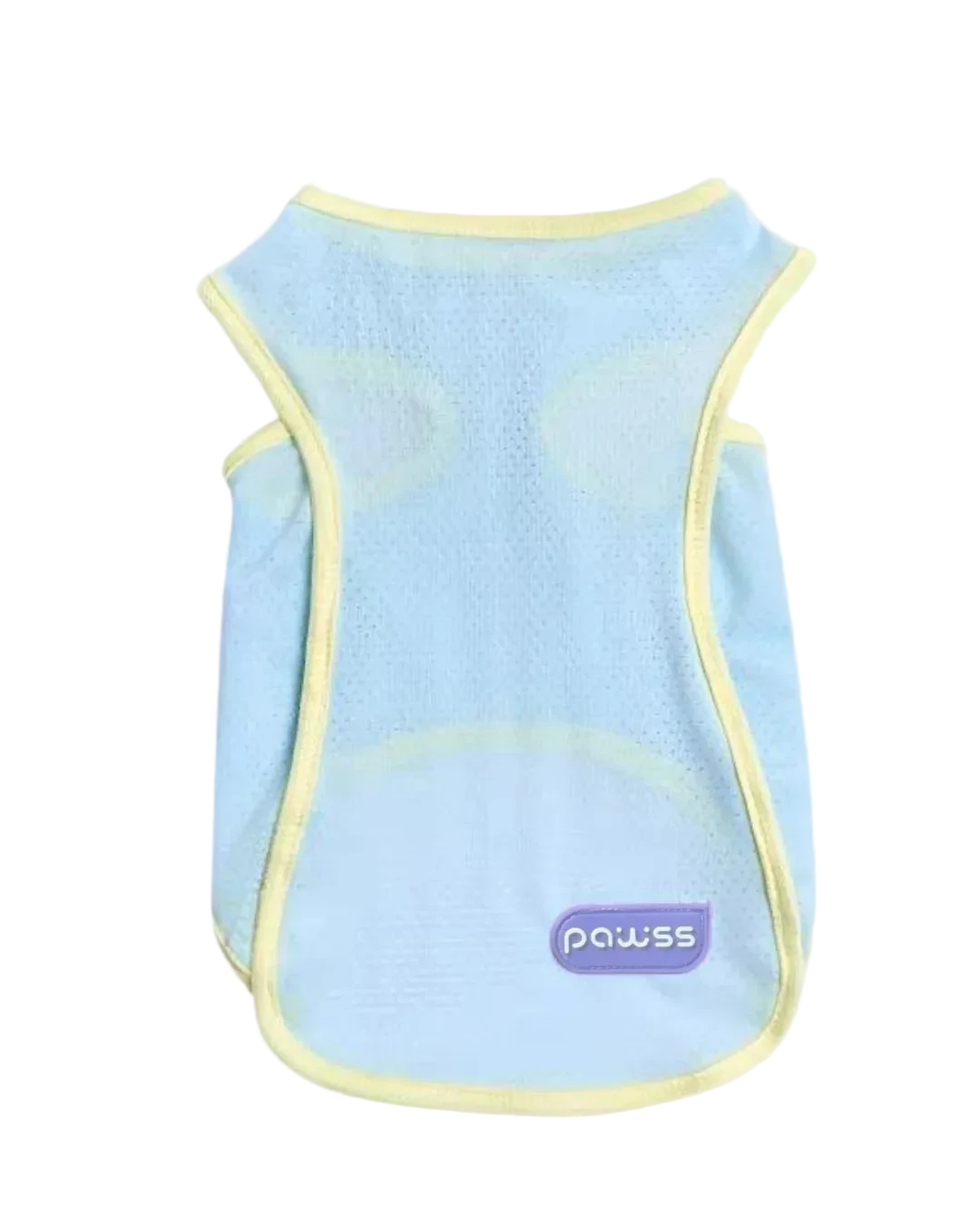pawss lightweight breathable pet vest in pastel blue