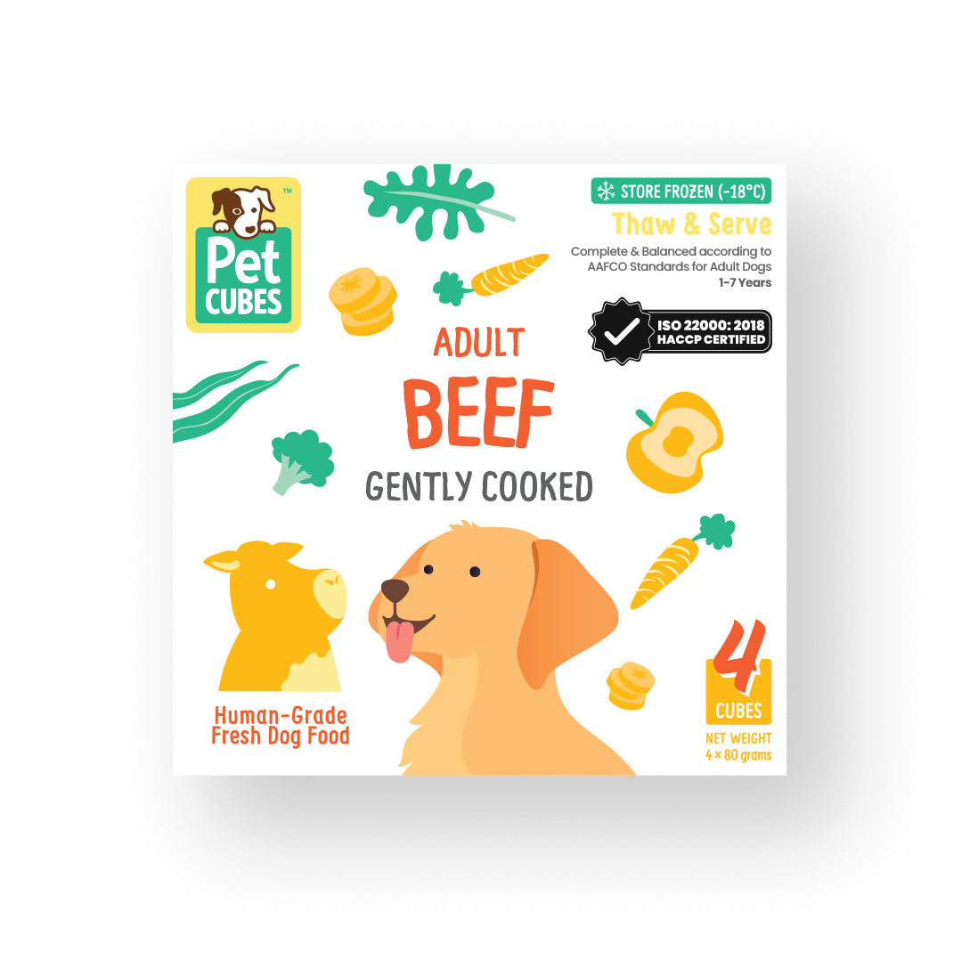 petcubes gently cooked dog food beef
